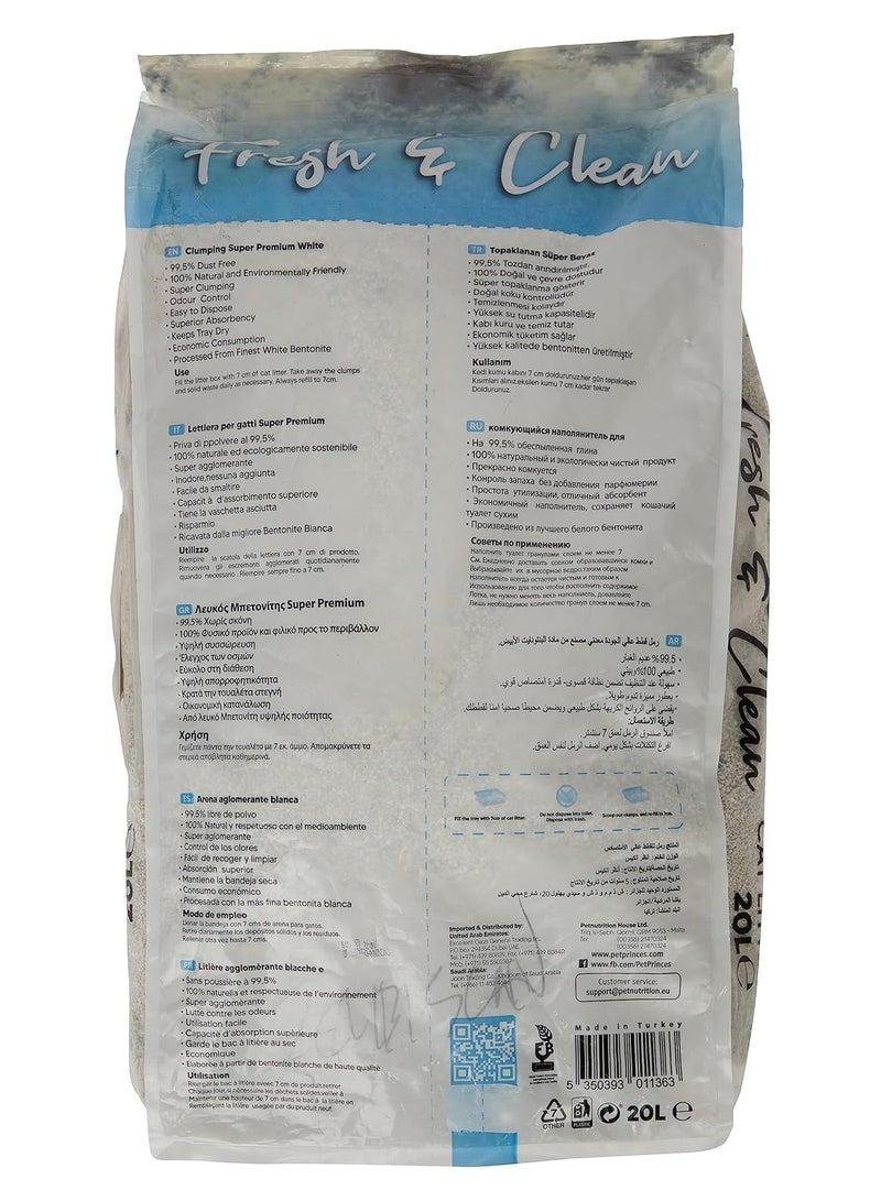 Princess Fresh&Clean Baby Powder Cat Litter 20L - Image 2