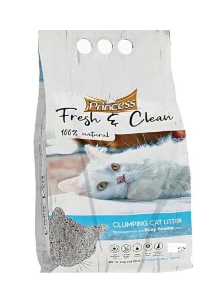 Princess Fresh&Clean Baby Powder Cat Litter 20L - Image 3