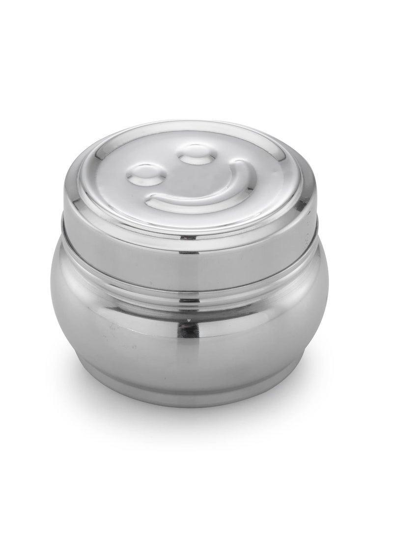 Expresso Expresso Stainless Steel Small/Mini Box Dabba/Container/Storage Box, Smiley,Capacity-175ml Each, Set of 6  - Image 2