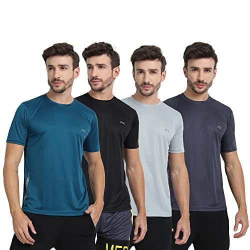 FTX Mens Polyester Regular Fit T-Shirt Multicolor L - Image 1