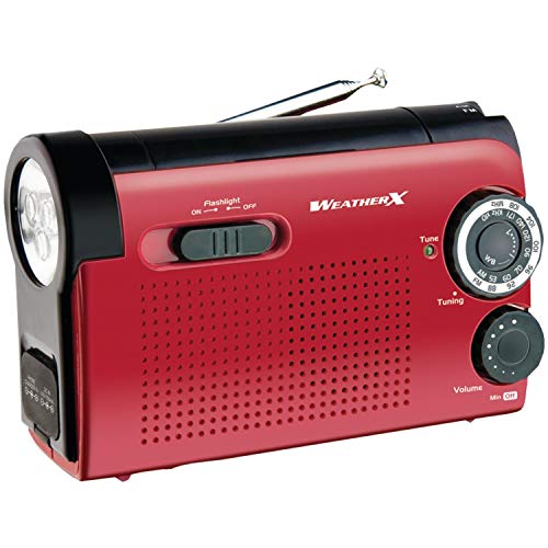 Weatherx WeatherX WR182R Instant NOAA Weatherband Radio (Black) Red/Black - Image 4