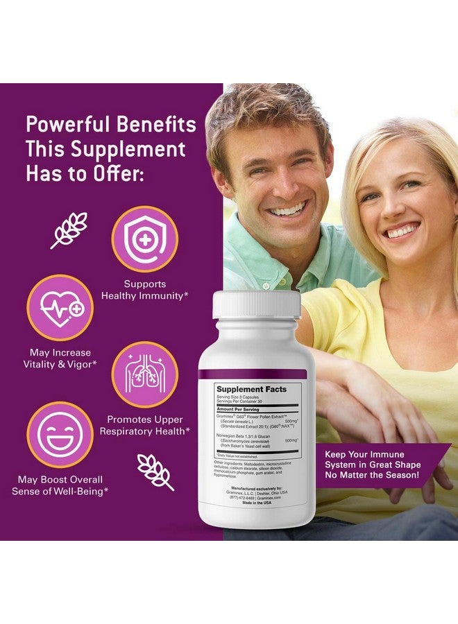 GRAMINEX Pollimmune 500Mg Beta 1 3/1 6 Glucan (Baker - Image 3