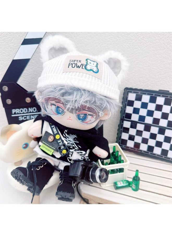 Cotton Doll 20cm Baby Clothes Star Doll Normal Body Fat Body Men's Baby Clothes Bear Special Suit-Color:Small Cub With A Frame  - Image 4