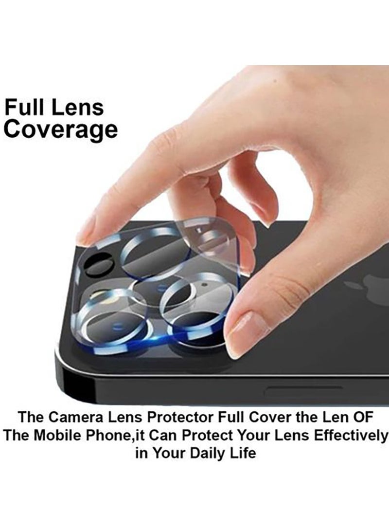 IPhone 15 Pro Max & 15 Pro Camera Lens Protector - Clear/black  - Image 2