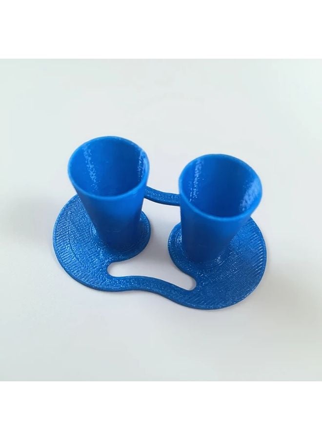 Blue Inverted Glue Bottle Stand with Non Slip Base Drip Free Storage - Image 1