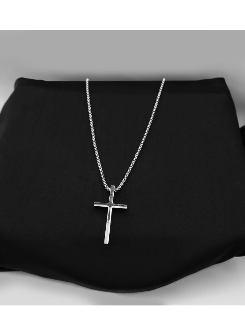 mjuhurat Unisex Stainless Steel Cross Pendant chain  - Image 5