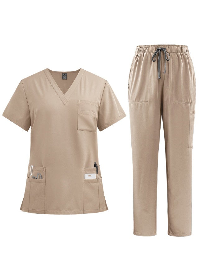 NIBEMINENT أزياء جراحية للنساء مجموعة تمريض إنفيرماريا توب + بنطال مقالات زي طبي سكراب سريري صالون تجميل مستشفى بدلات - Image 1