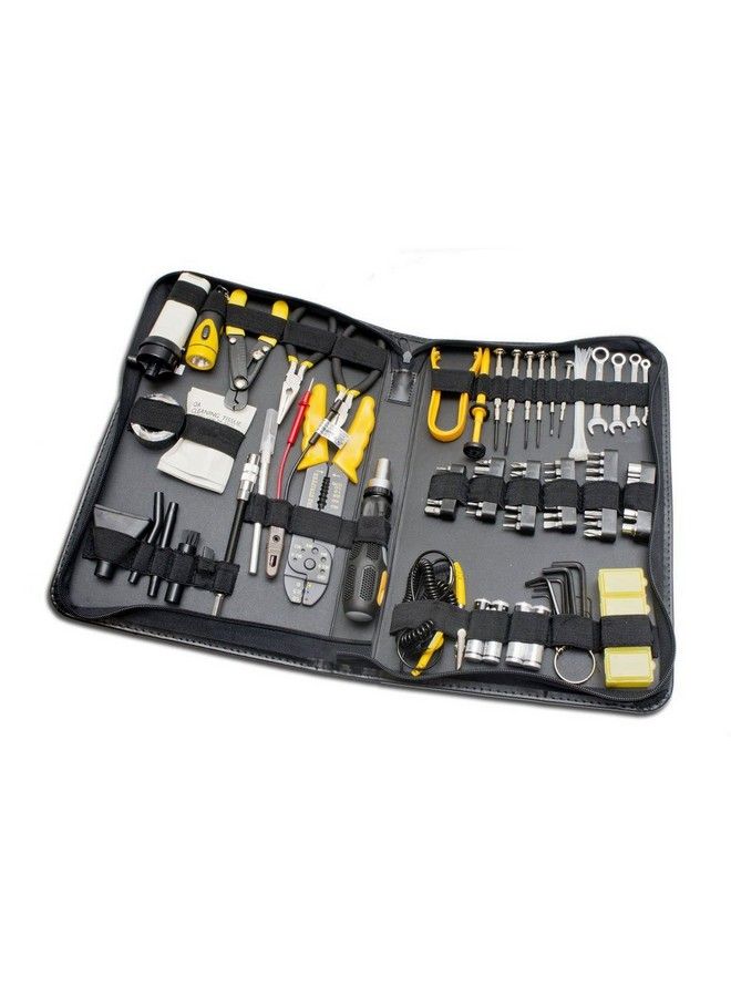 Syba 100 Piece Computer Technician Tool Kit For Repairing Wiring Cleaning And Testing - Image 2