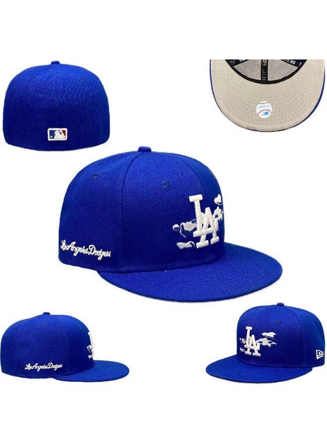 NEW ERA Los Angeles Dodgers Blue Baseball Cap – Classic LA Embroidered Adjustable Snapback Hat for Fans 596SIZE