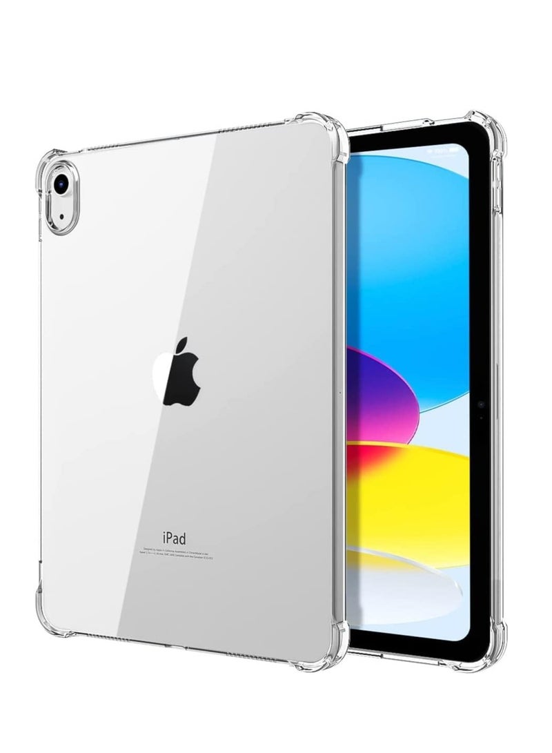 DUSALA for iPad 10th Generation Case Clear, iPad 10 Case 2022 (10.9 inch), Slim & Light Weight TPU Protective Clear iPad Case with Raised Edge and Transparent Back, Clear - Image 1