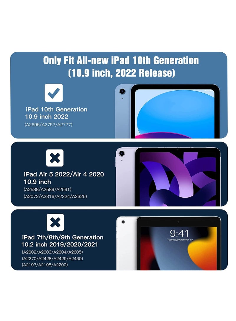 DUSALA for iPad 10th Generation Case Clear, iPad 10 Case 2022 (10.9 inch), Slim & Light Weight TPU Protective Clear iPad Case with Raised Edge and Transparent Back, Clear - Image 2