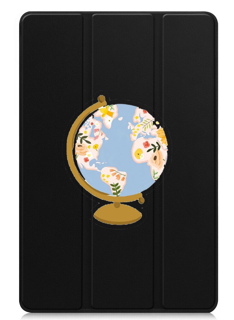 Theodor Protective Flip Case For Huawei MatePad 11.5 S (2024) With Trifold Stand Auto Wake Sleep Shockproof Cover Globe - Image 1