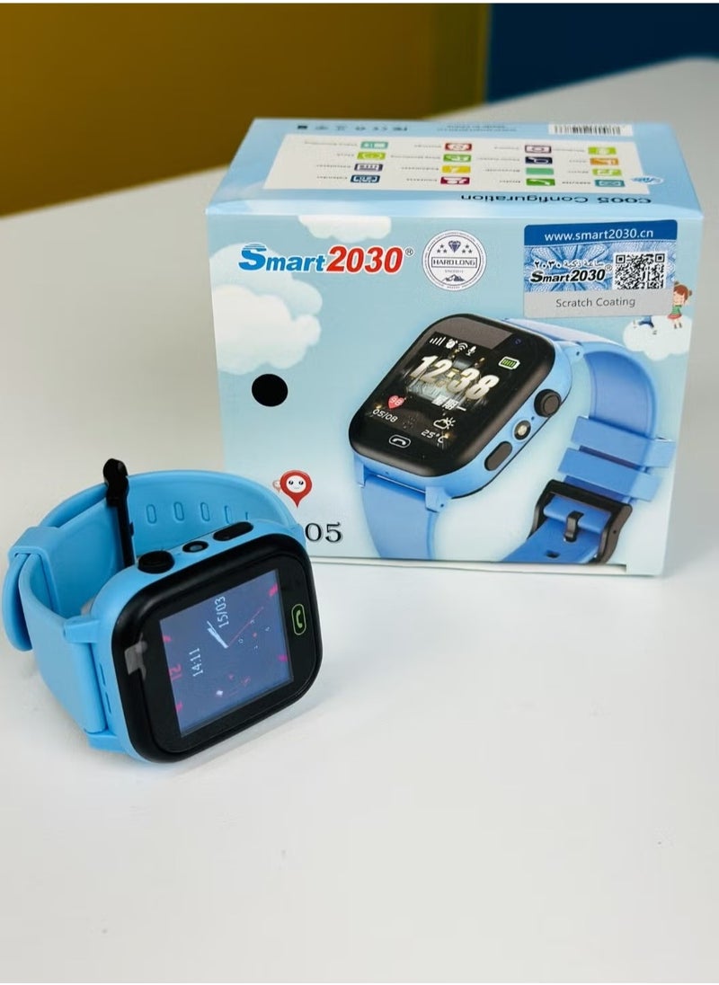 Smart 2030 - GPS Kids Smartwatch – Real-Time Tracking, Waterproof, Safe Communication, Parental Control, Activity Monitoring, and Fun Educational Features for Children - Image 1