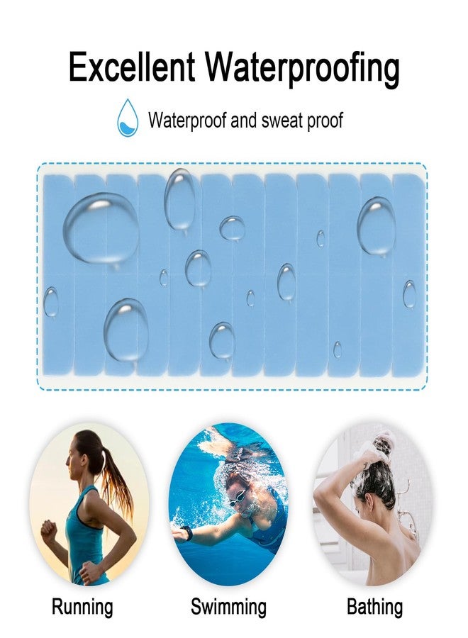 سويا مجموعة SUYYA من 120 قطعة من أشرطة وصل الشعر، أشرطة وصل مزدوجة الجوانب للاستبدال، 4 سم × 0.8 سم (أزرق، 120 قطعة) - Image 4