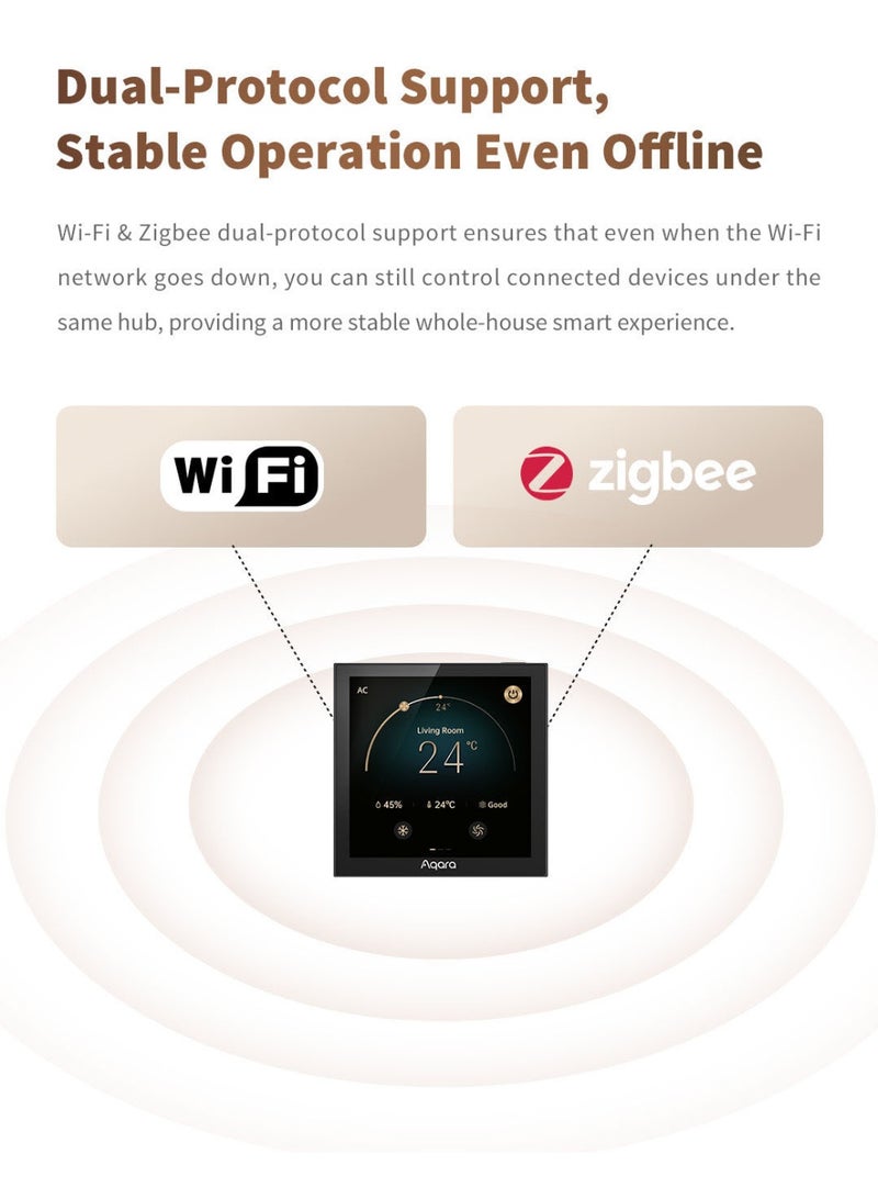 Aqara Smart Thermostat W400 FCU version WT-A02D ,Zigbee WIFI Bluetooth,Whole-Home Climate Control System-Global version White - Image 2