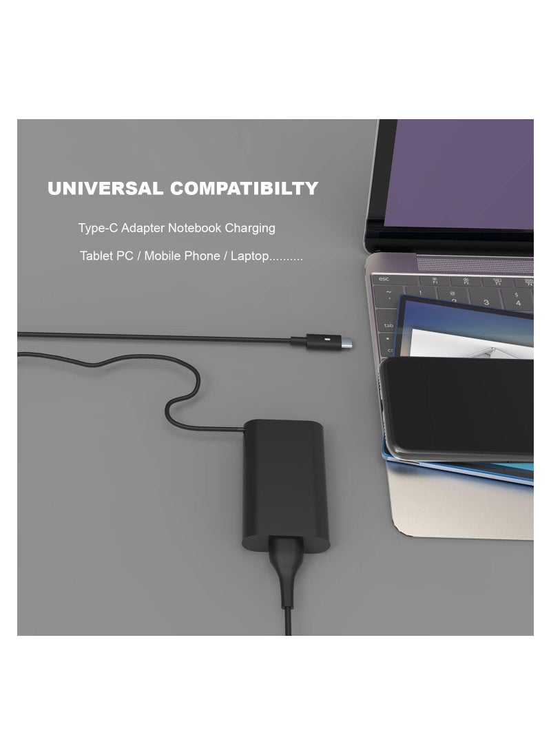 Generic - 65W USB C Type C Laptop Charger for Dell Latitude 5420 7400 5520 7420 7390 7370 XPS 12 9250 XPS 13 9370 9380 9333 9360 9365 HA65NM170 02YK0F Chromebook 3100 3300 3500 AC Adapter Power Supply - Image 1