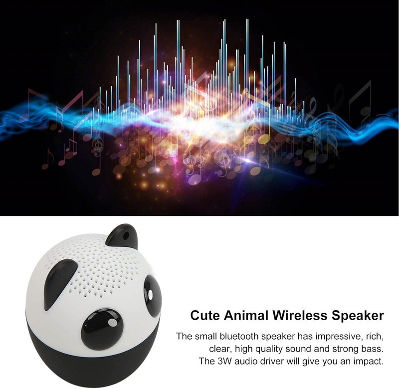 cheekyglo Pet Mini Bluetooth Speaker, 3W Audio Driver Animals Wireless Speakers with Selfie Function for Kids (Panda) - Image 4