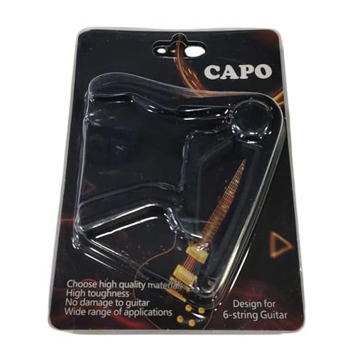 Bajaao Metal Capo For Guitar, Ukulele, Mandolin & Banjo - Black - Image 5