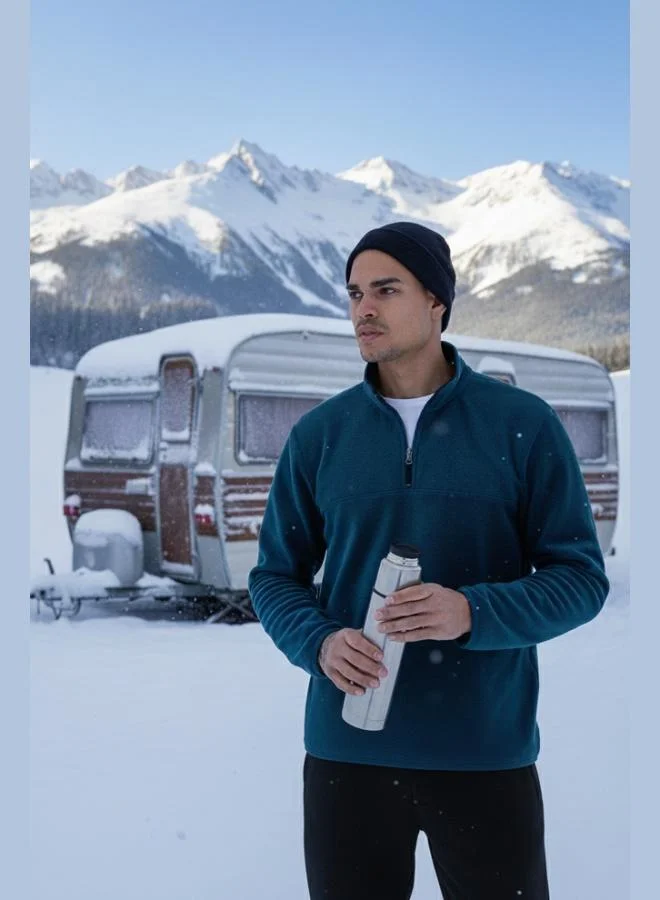 Buratti Buratti Regular Fit Anti-Pilling Non-Pilling Standing Collar Thick Winter Raised Polar Fleece Men's POLAR 5896700