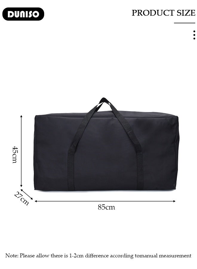 DUNISO Large Moving Bags, Foldable Storage Tote with Double Zippers, Storage Totes For Space Saving, Sturdy Carrying Handles for Travel, College Moving Supplies, Bedding, Clothes - Image 4