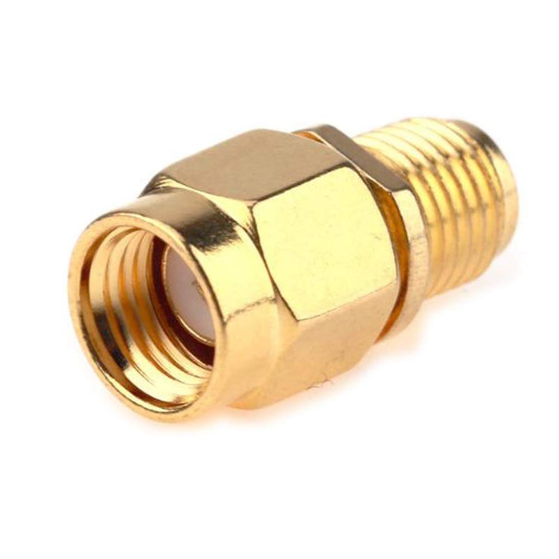 TengKo SMA Female to RP-SMA Male Jack Adapter, 50ohm, Pure Brass, Antenna, Coaxial, 4 Pack - Image 3