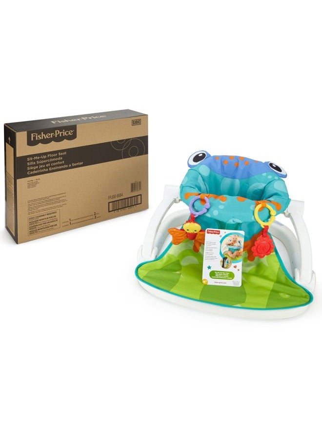 Fisher-Price Portable Baby Chair Sit-Me-Up Floor Seat with Developmental Toys & Machine Washable Seat Pad, Froggy  - Image 4