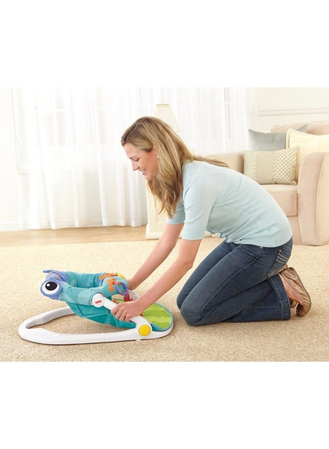 Fisher-Price Portable Baby Chair Sit-Me-Up Floor Seat with Developmental Toys & Machine Washable Seat Pad, Froggy  - Image 5
