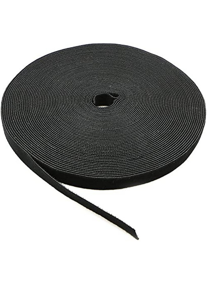 Immech - Reusable Cable Ties Strap with Double Sided Hook & Loop Wire Organizer, Cord Ties for Tablet Laptop PC TV Home Office Electronics Wire, DIY, 8 Meter (Color: Black) - Image 1
