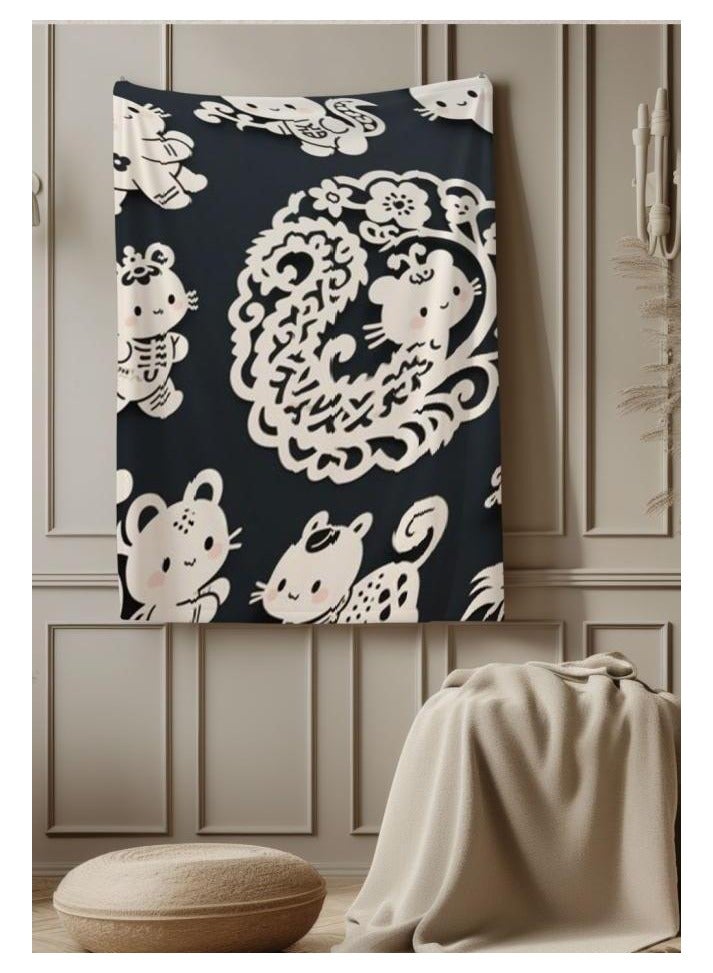 general Flannel thin blanket (warm and comfortable, suitable for sleep, gaming, dust removal and sandproof) 150cm*200cm - 1187 - Image 4