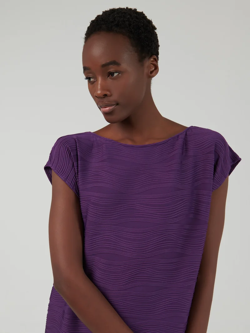 leem Textured Shoulder Kaftan
