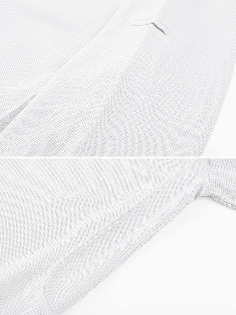 MAGCOMSEN White Polo Shirts for Men Short Sleeve Golf Collared Work Shirts Casual Shirts Quick Dry Summer Shirts M - Image 3