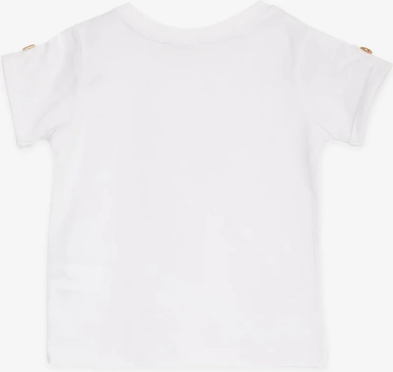 Breeze Baby Boy T-Shirt with Pockets and Buttons on Sleeves and Accessories 9 Months-3 Years, White