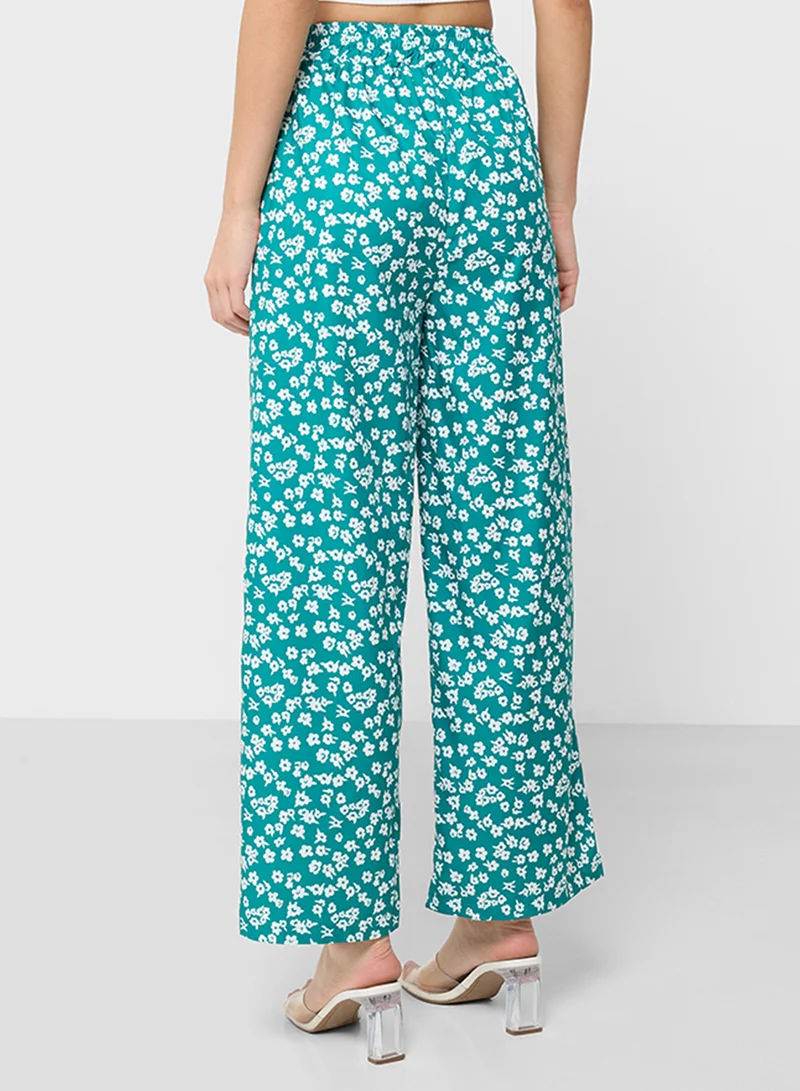 Ginger Floral Printed Pullon Pants