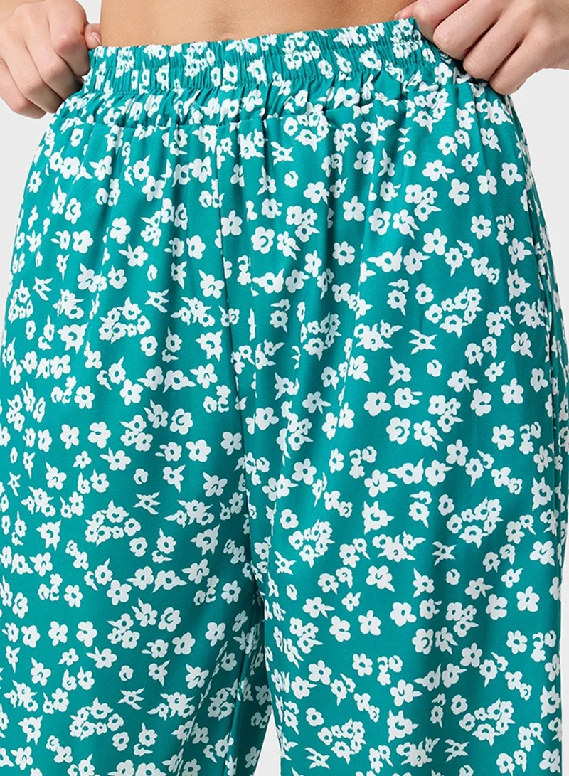Ginger  Floral Printed Pullon Pants for Women | Best Price UAE