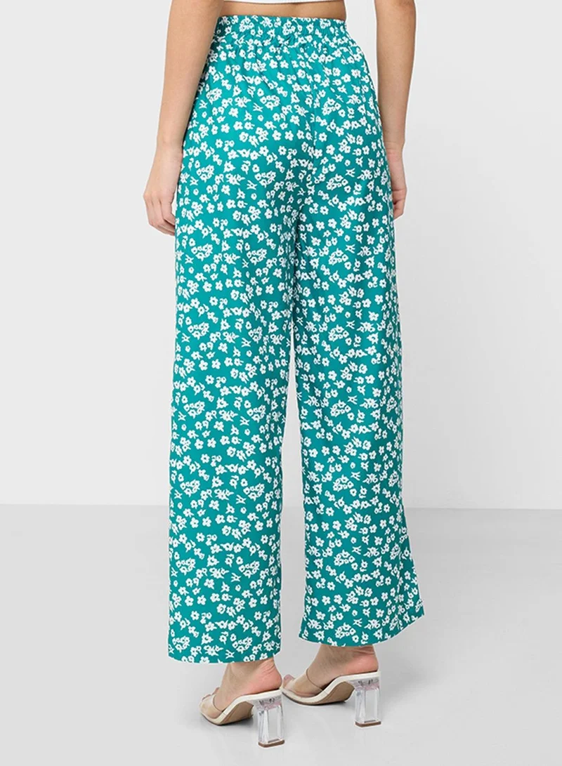 Ginger  Floral Printed Pullon Pants for Women | Best Price UAE