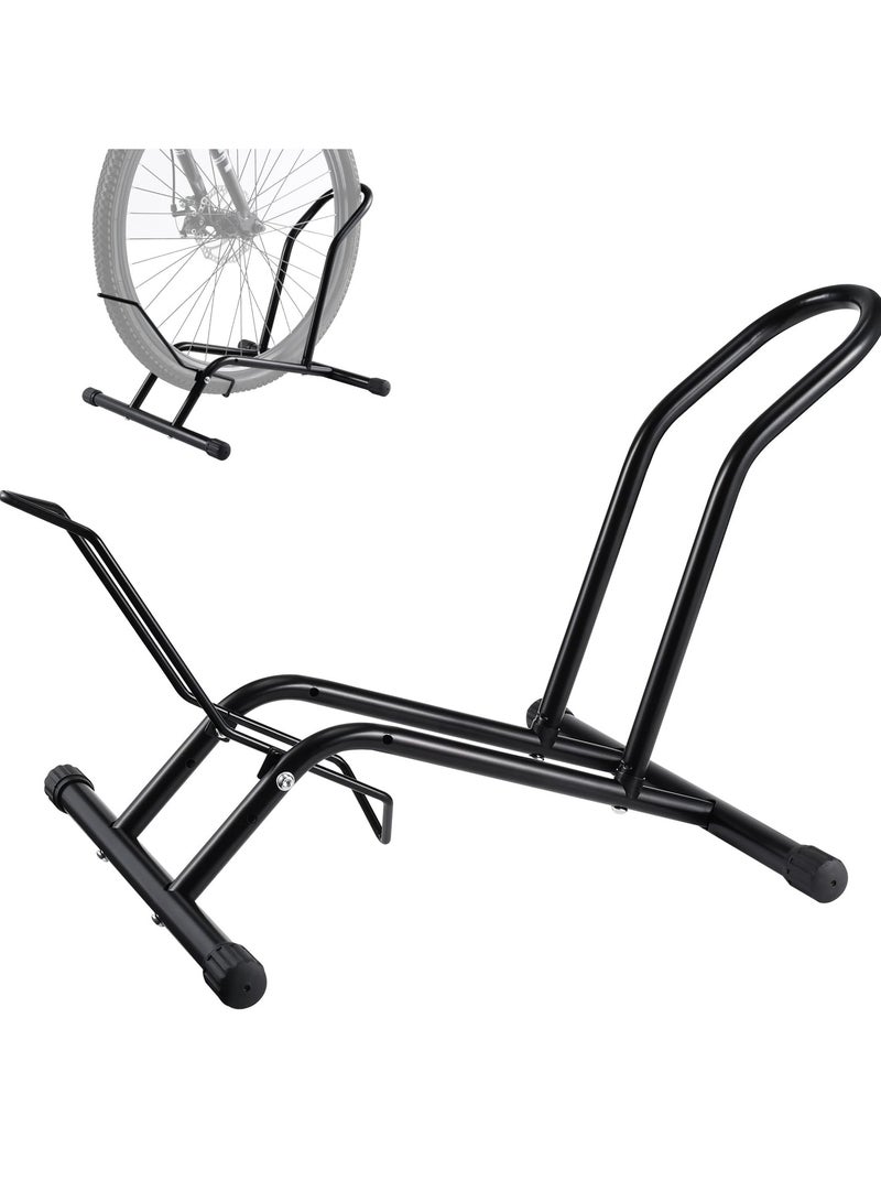 SYOSI Bike Stand Floor, Upgraded Up to 3.74" Wide Tire Bike Rack Garage for Indoor Storage Holder, Bicycle Parking Stand Fit for 16"-29" Wheel Almost Bike - Kids Road Mountain Bikes Tire Ebike - Image 1