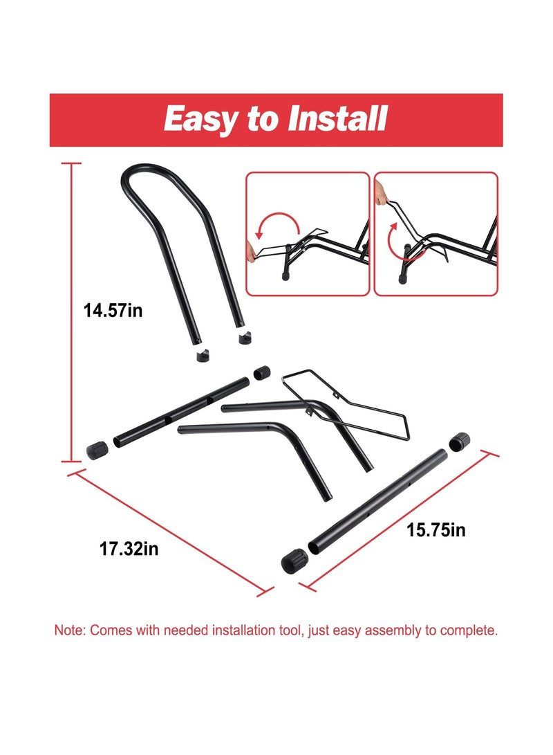 SYOSI Bike Stand Floor, Upgraded Up to 3.74" Wide Tire Bike Rack Garage for Indoor Storage Holder, Bicycle Parking Stand Fit for 16"-29" Wheel Almost Bike - Kids Road Mountain Bikes Tire Ebike - Image 5