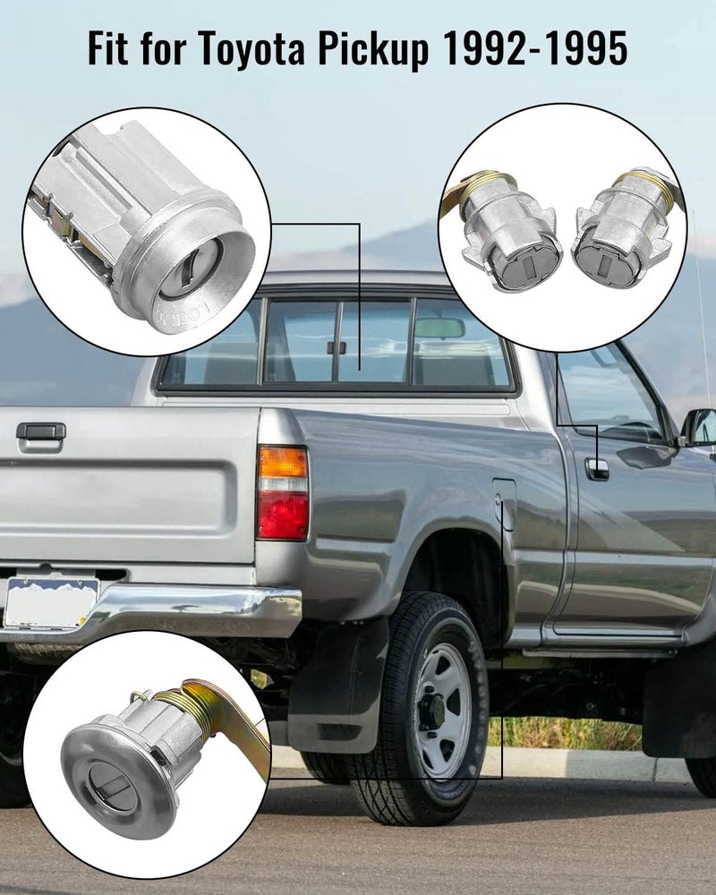 QLZOZB Ignition Switch Lock Cylinder Set for Toyota Pickup - Image 2