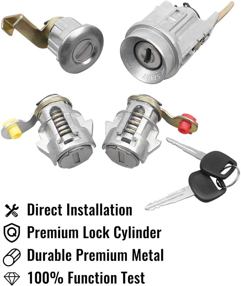 QLZOZB Ignition Switch Lock Cylinder Set for Toyota Pickup - Image 4