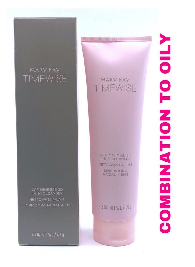 Mary Kay Mary Kay Timewise Age Minimize 3D 4-in-1 Cleanser Combination to Oily Skin (4.5 oz) (088998)  - Image 1