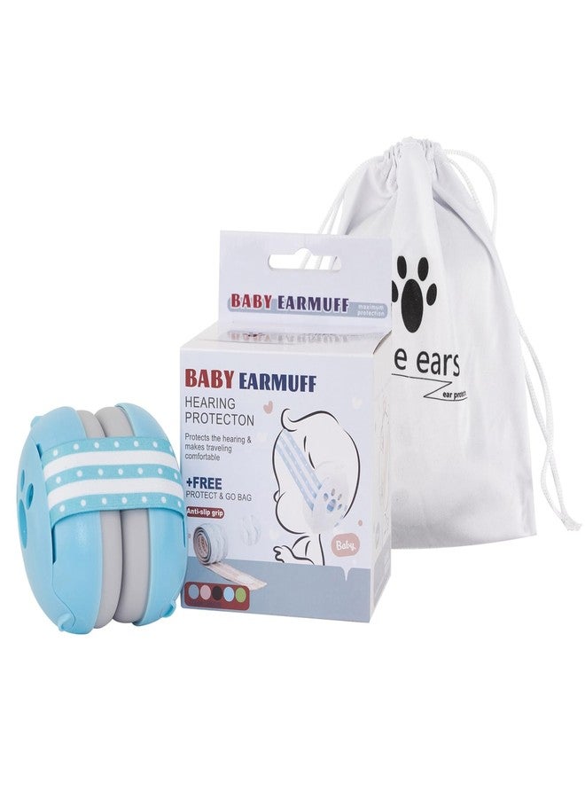 STOYOBE® Baby Headband Earmuffs – Noise Cancelling Headband for Sleeping, Adjustable Soft Soundproof Earmuffs for Infants, Toddlers, Kids (0-3 Years), Comfortable & Lightweight (Blue) - Image 1