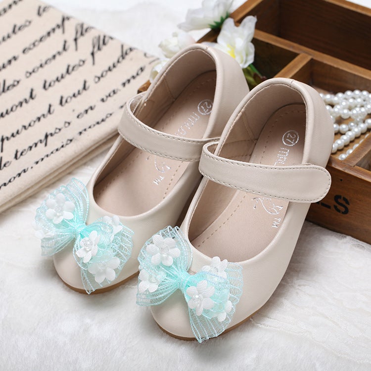Japanese And Korean Style Bow Children'S Shoes Ultrafine Leather Fashion Princess Shoes Girl Baby Shoes Girl Princess Shoes - Image 4