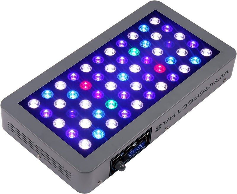 VIPARSPECTRA 165W LED Aquarium Light Dimmable Full Spectrum LED Reef Lights for Coral Saltwater Fish Tank, Remote/Timer Control, Programmable Auto On/Off, Blue/White Dual Channel Brightness 0-100% - Image 5