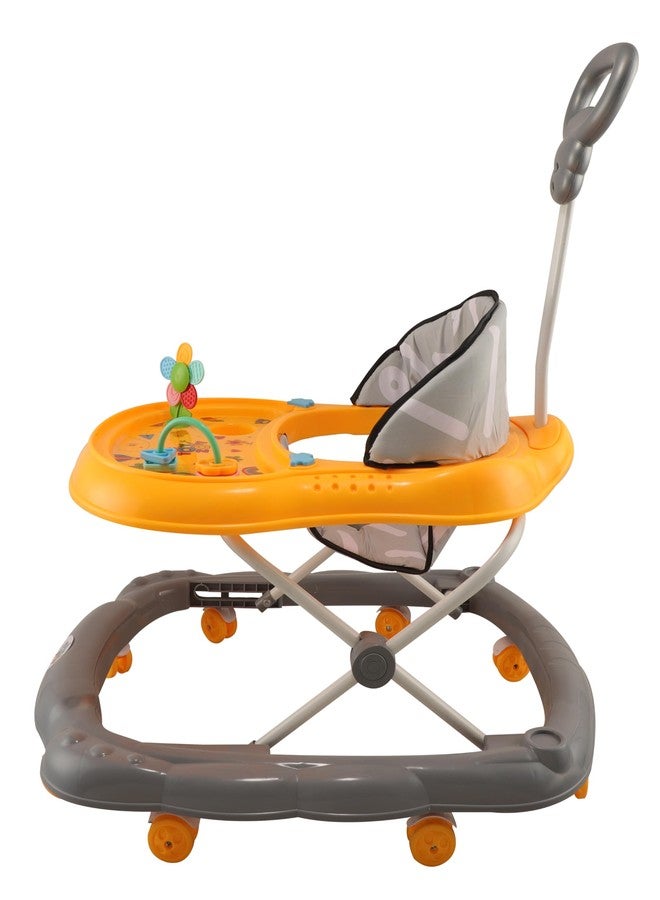 JoyRide Kidzoo BabyGo Walker Compact Foldable Activity Walker Adjustable Height Parental Handle for Boys|Girls Age 6+ Months Yellow - Image 5