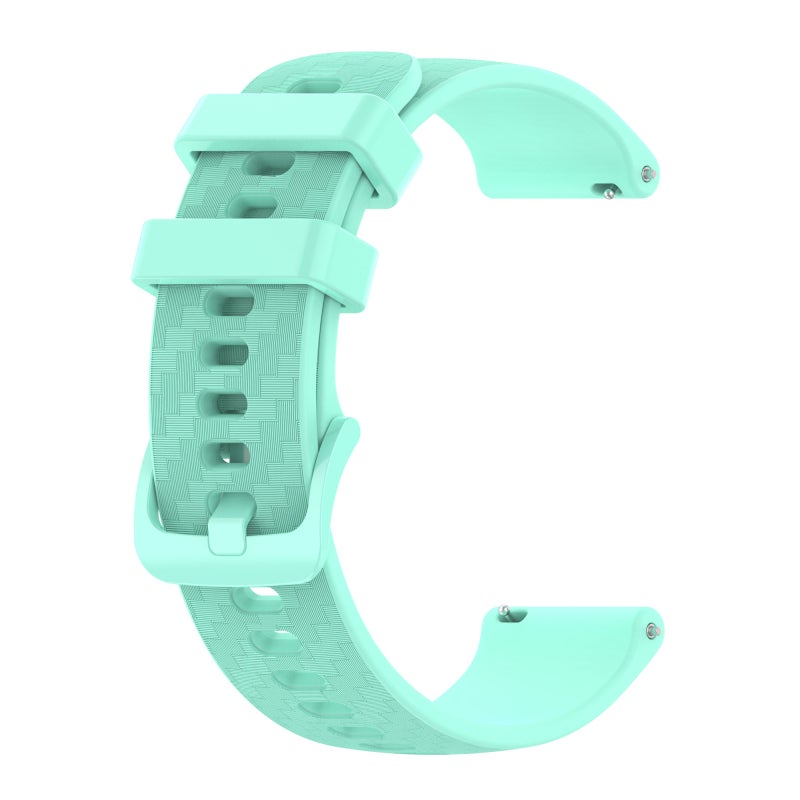 S-TOP For Garmin Vivomove3 20mm Carbon Fiber Striped Silicone Watch Band(Water Duck) - Image 1