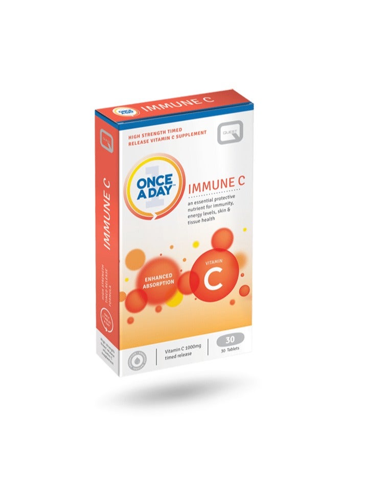 Immune C - Vitamin C 1000mg Time-Released - 30 Tablets