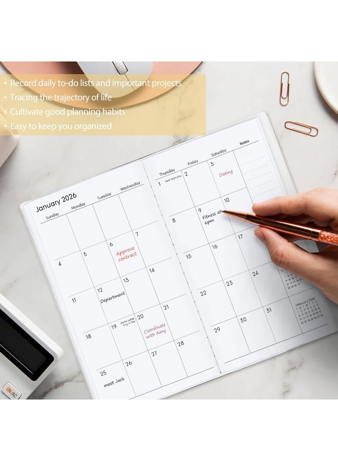 Zuozee Small Pocket Planner 2025-2026, Moon Calendar - Image 3