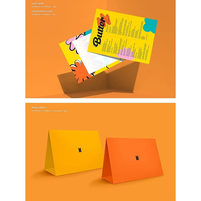 Import Big Hit Entertainment BTS - Butter Album+Extra Photocards Set (Cream+Peaches ver. Set) KTMMD1083 - Image 5