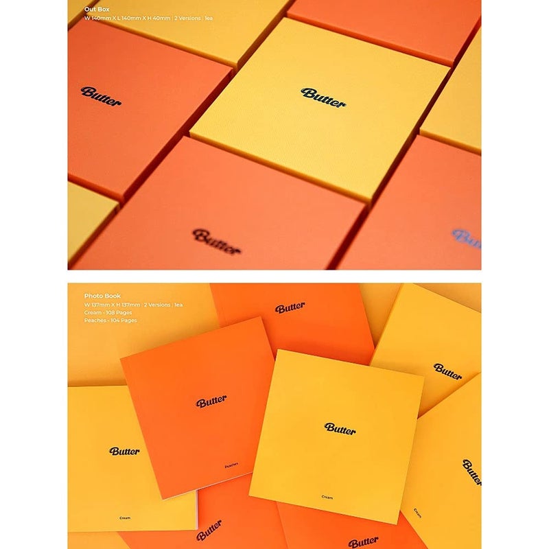 Import Big Hit Entertainment BTS - Butter Album+Extra Photocards Set (Cream+Peaches ver. Set) KTMMD1083 - Image 3
