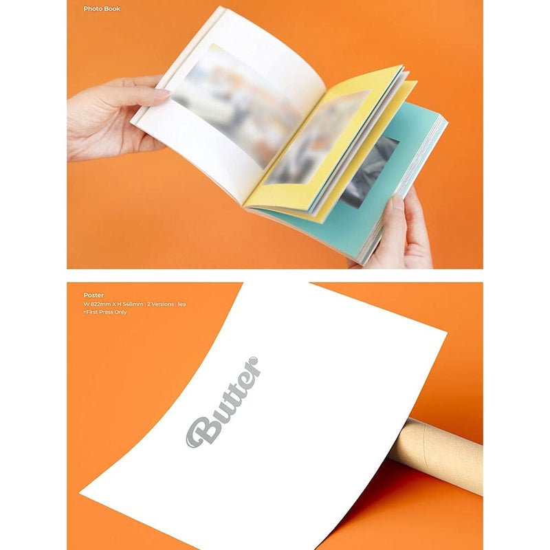 Import Big Hit Entertainment BTS - Butter Album+Extra Photocards Set (Cream+Peaches ver. Set) KTMMD1083 - Image 4